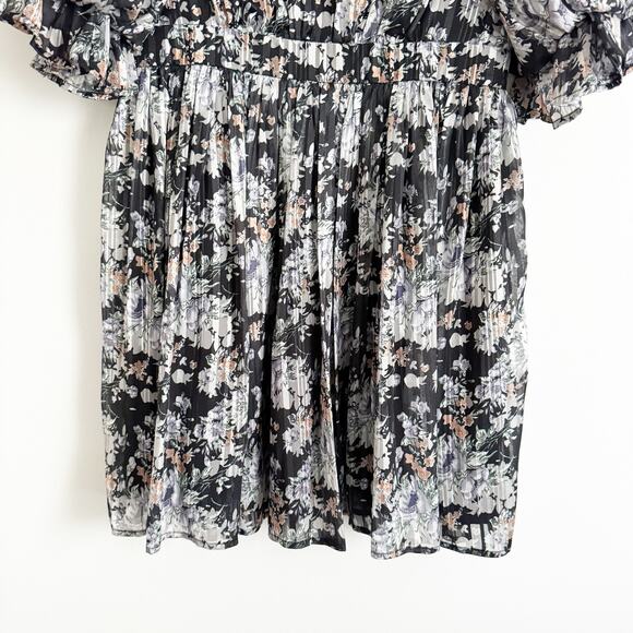 LULUS Pleasing To The Eye Floral Skater Mini Dress Small S - Picture 6 of 11